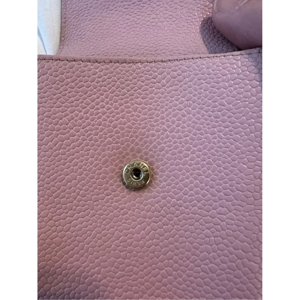 Chanel pink leather mini bag